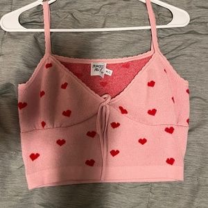 Princess Polly Lover Crop Top Pink